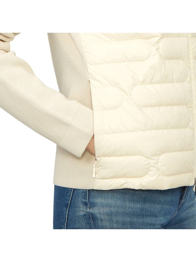 Women's Padded Down Cotton Zip-Up Jacket White - MONCLER - BALAAN 9