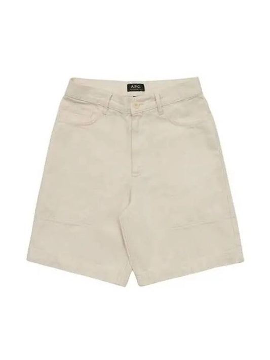 Gilberto High Waist Denim Shorts White - A.P.C. - BALAAN 2