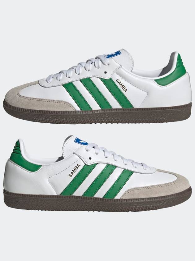 Samba OG Low Top Sneakers White Green - ADIDAS - BALAAN 6