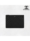 Classic Gold Hardware Caviar Large Calfskin Clutch Bag Black - CHANEL - BALAAN 2