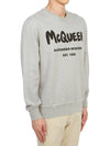 Graffiti Logo Sweatshirt Grey - ALEXANDER MCQUEEN - BALAAN 4