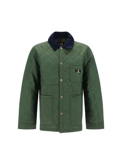 Kenning Quilting  Logo Patch Jacket Green - BARBOUR - BALAAN 2