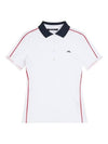 Women's Damai Polo Short Sleeve T-Shirt White - J.LINDEBERG - BALAAN 1