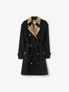 Check Collar Trench Coat Black - BURBERRY - BALAAN 2