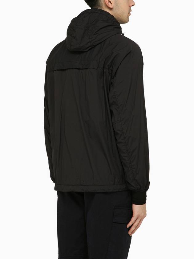 Skin Touch Nylon TC Hooded Jacket Black - STONE ISLAND - BALAAN 4