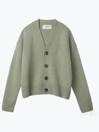 De Coeur Knit Cardigan Green - AMI - BALAAN 2