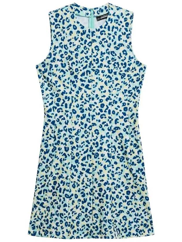 Women s Jasmine Print One Piece Leopard Blue GWSD09356 O495 - J.LINDEBERG - BALAAN 1