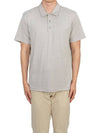 Anemone Modal Jersey Short Sleeve Polo Shirt Grey - THEORY - BALAAN 2