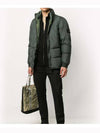 Garment Dyed Crinkle Labs Down Padding Dark Green - STONE ISLAND - BALAAN 7