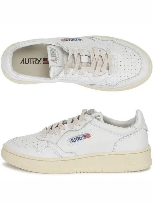 Medalist Leather Low Top Sneakers White - AUTRY - BALAAN 2