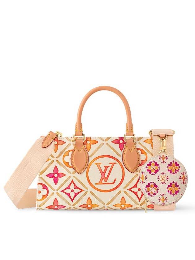 OnTheGo East West Monogram Canvas Tote Bag Coral - LOUIS VUITTON - BALAAN 1