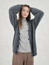 Boocle Angora Cardigan Charcoal - CHANCE'S NOI - BALAAN 2