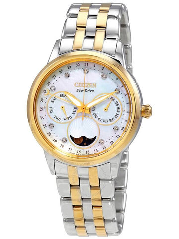 Citizen Eco-Drive Calendrier Chronograph Diamond Ladies Watch FD0004-51D - CITIZEN - BALAAN 1