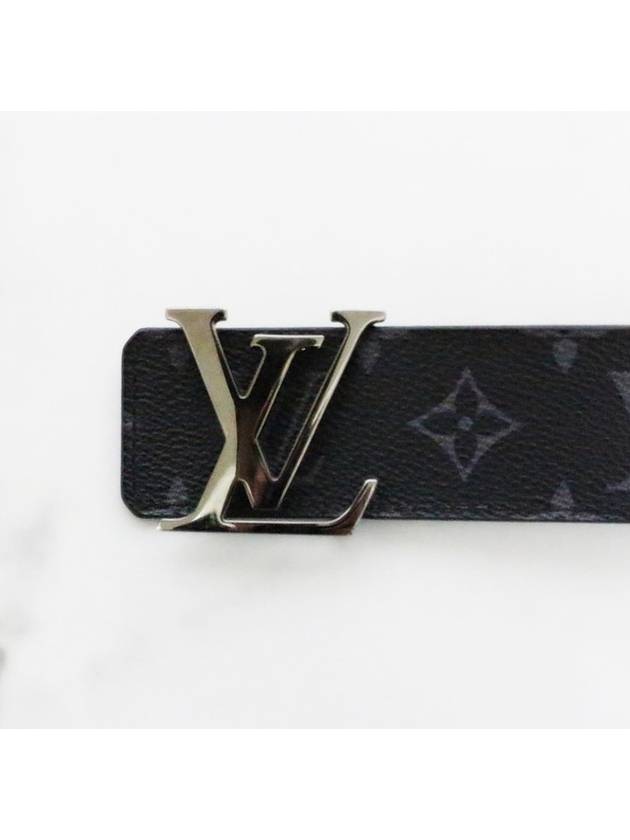 Monogram Eclipse LV silver belt - LOUIS VUITTON - BALAAN 3