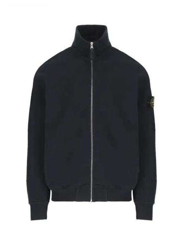 Old Effect Fleece Zip-Up Jacket Navy - STONE ISLAND - BALAAN 2