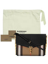 House Check Leather Macken Chain Cross Bag Black - BURBERRY - BALAAN 11