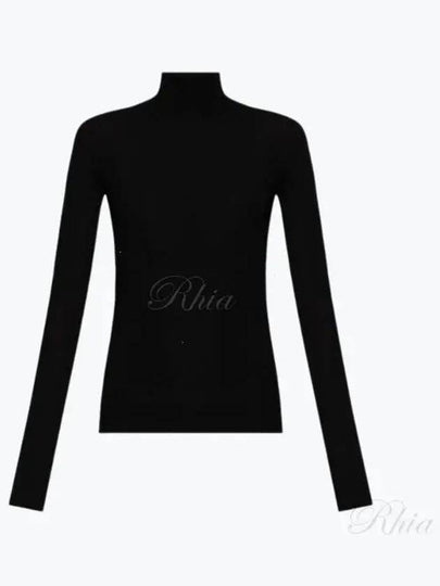 Woolen Turtleneck Black - BOTTEGA VENETA - BALAAN 2