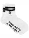 Skull Logo Socks White - ALEXANDER MCQUEEN - BALAAN 4