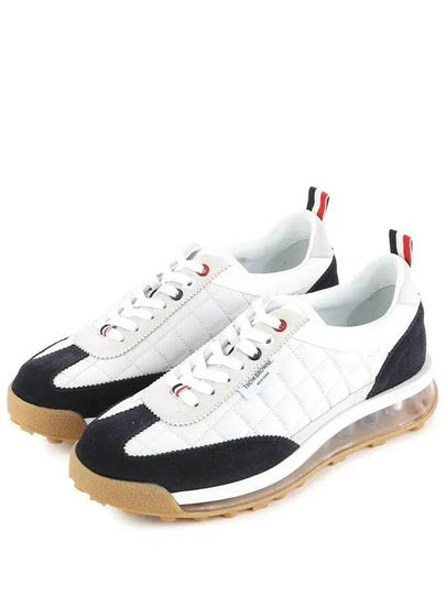 Nylon Tech Gabardine Clear Sole Tech Runner Sneakers White - THOM BROWNE - BALAAN 2