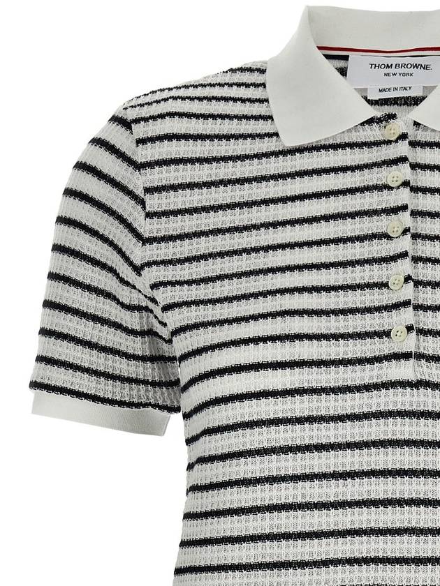 Thom Browne Striped Polo Shirt - THOM BROWNE - BALAAN 3