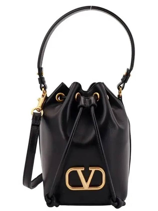 V Logo Bucket Bag Black - VALENTINO - BALAAN 2