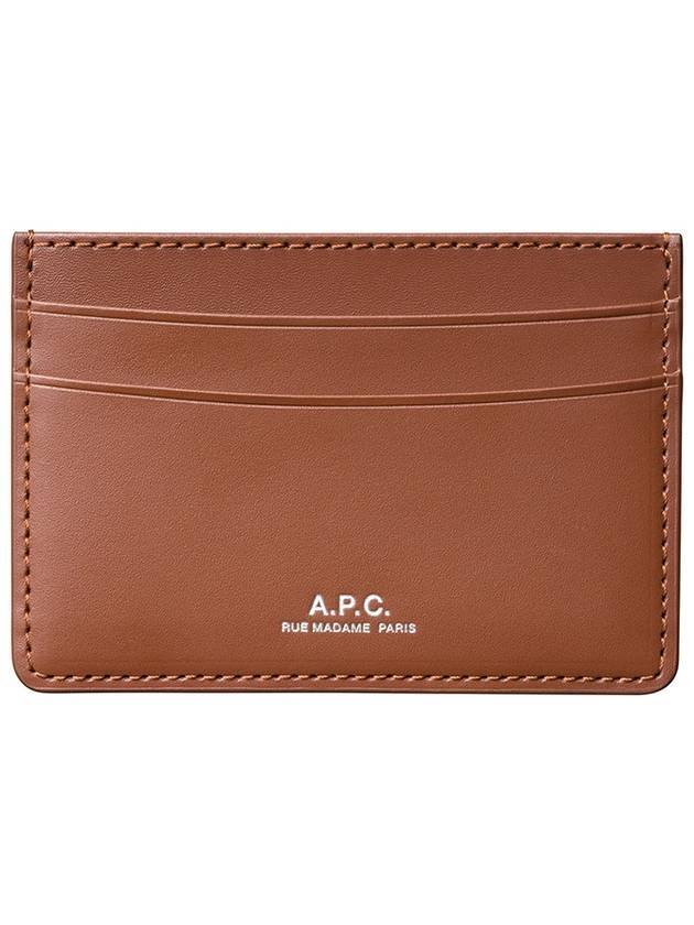 Andre Logo Card Wallet Nut Brown - A.P.C. - BALAAN 1