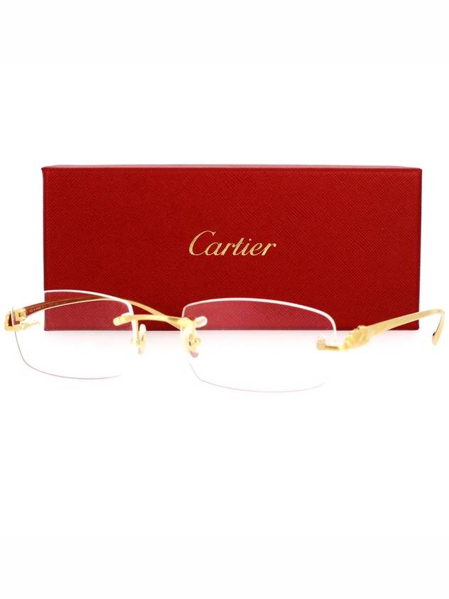 Sunglasses CT0061O 002 Gold - CARTIER - BALAAN 3