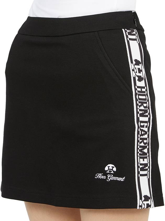 Women's Golf Over Mini Skirt Black - HORN GARMENT - BALAAN 9