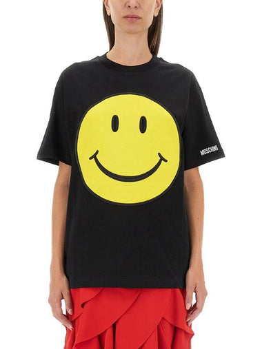 SMILEY® ORGANIC JERSEY T-SHIRT - MOSCHINO - BALAAN 1