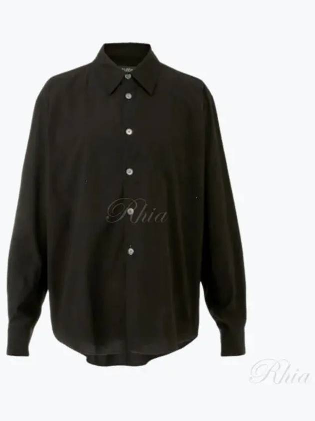 Beyond Liquid Poplin Long Sleeve Shirt Black - OUR LEGACY - BALAAN 2