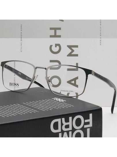 Hugo Boss Glasses Frame BOSS1295F R81 Square Stainless Steel - HUGO BOSS - BALAAN 2