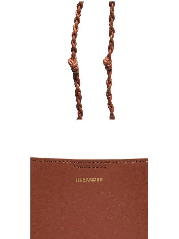 Tangle Smooth Leather Small Cross Bag Rose Wood - JIL SANDER - BALAAN 4