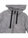 Greenh Drawstring Hooded Jacket Grey - MAX MARA - BALAAN 7
