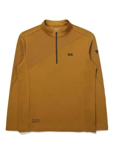 K2 KTR Cliff Zip up T shirt Dark Mustard KMU24211Y8 - KATE - BALAAN 1