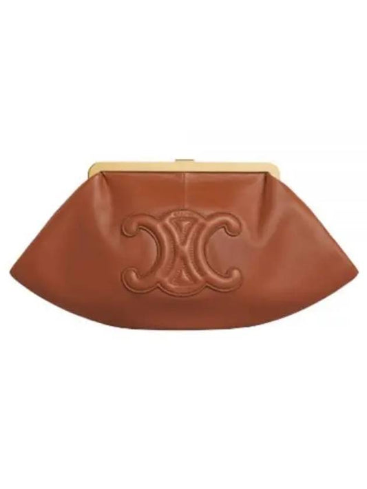 Triomphe Lambskin Pouch Bag Tan - CELINE - BALAAN 2