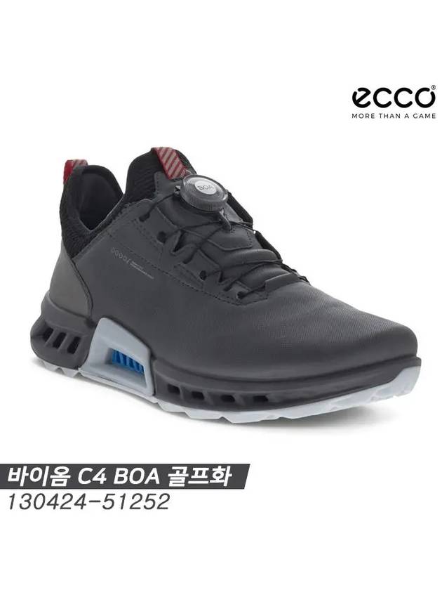 Men's Golf Biome C4 Boa Spikeless Magnet Black - ECCO - BALAAN 3