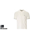 Chest Logo Short Sleeve PK Shirt White - CP COMPANY - BALAAN.