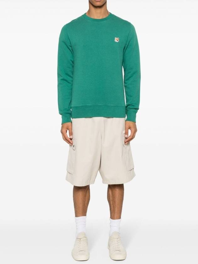 Fox Head Patch Regular Sweatshirt Green - MAISON KITSUNE - BALAAN 5