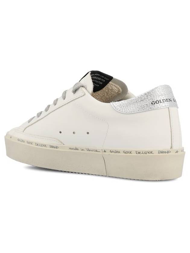 Hi Star White Metallic Silver Heel Tab Sneakers - GOLDEN GOOSE - BALAAN 4