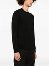 Wappen Patch Garment Dyed Sweatshirt Black - STONE ISLAND - BALAAN 4