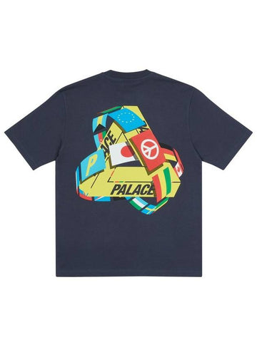 Tri flag tshirt TRI FLAG T SHIRT navy - PALACE - BALAAN 1