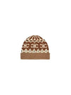 Triomphe Fair Isle Wool Beanie Camel - CELINE - BALAAN 3