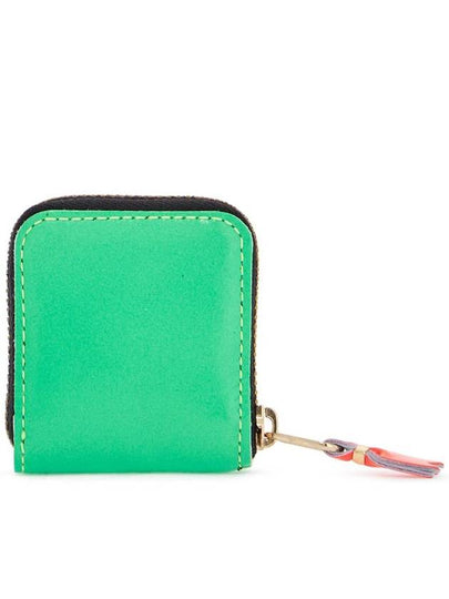 portafoglio unisex verde in pelle di capra con zip - COMME DES GARCONS WALLET - BALAAN 2