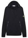 Cotton Waffen Patch Hoodie Black - STONE ISLAND - BALAAN 2