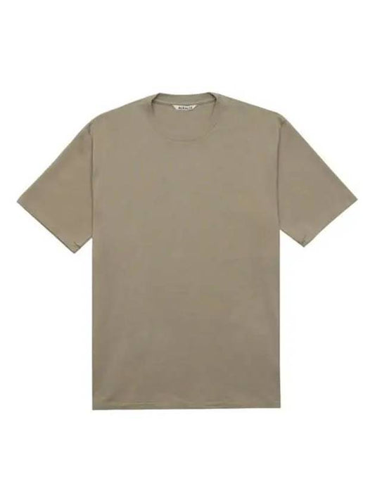 Men's Luster Plating TShirt Khaki Gray A00SP02GT KG - AURALEE - BALAAN 1