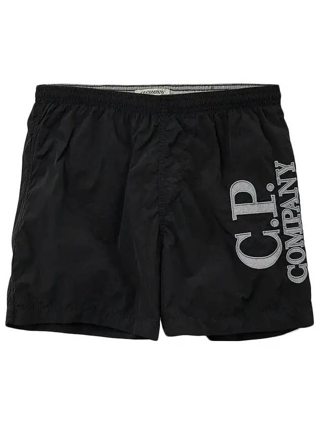 Kids Logo Short Pants Black 16CKBW033B 00L3C00 999 - CP COMPANY - BALAAN 2