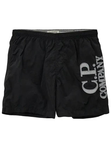 Kids Logo Short Pants Black 16CKBW033B 00L3C00 999 - CP COMPANY - BALAAN 1