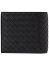 Intrecciato Weaving Half Wallet Black - BOTTEGA VENETA - BALAAN 3