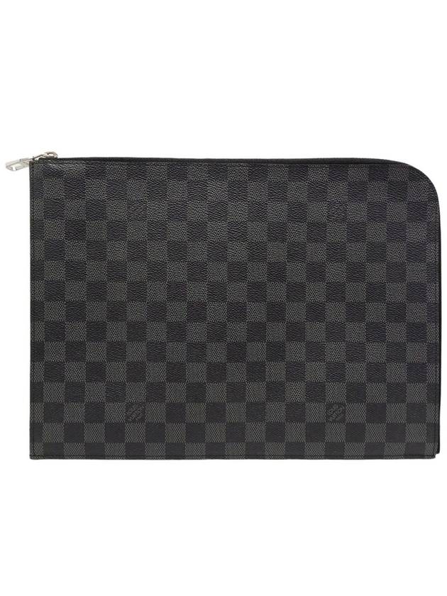 Women s N41501 Damier Graphite Pochette Jour GM Clutch Bag - LOUIS VUITTON - BALAAN 1