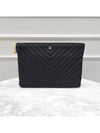 Lux You Chevron caviar clutch gold large size 25 - CHANEL - BALAAN 1